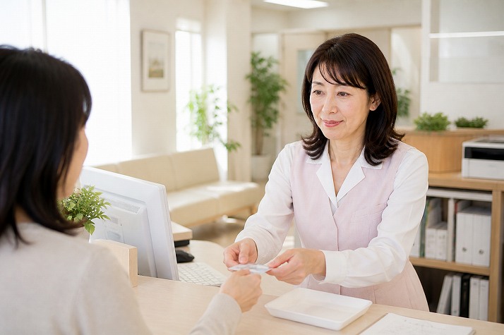 転職後の新しい一歩を感じさせる50代女性医療事務のイメージ