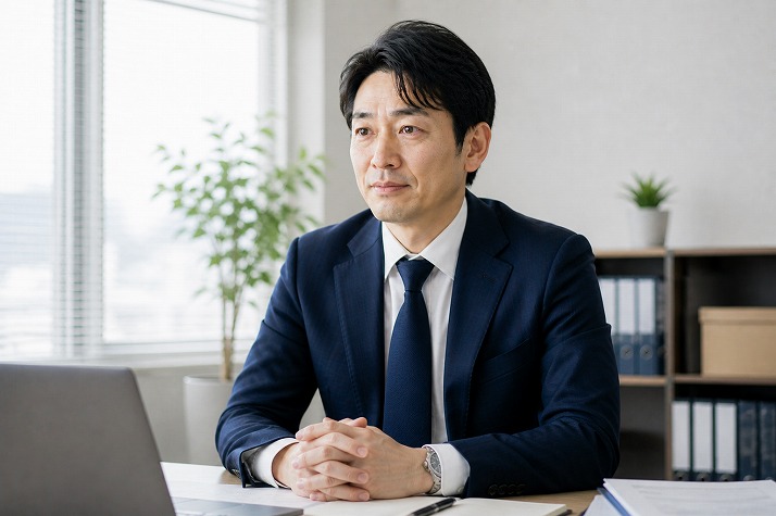 再就職に向けて前向きに動き出した40代男性の様子