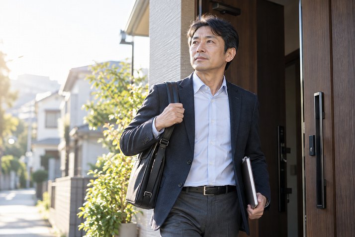 不安を抱えながらも新しい一歩を踏み出す40代の男性